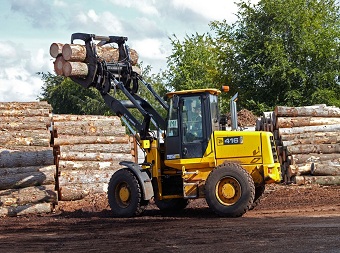 Аренда Трактор JCB 4CX + Захваты для бревен